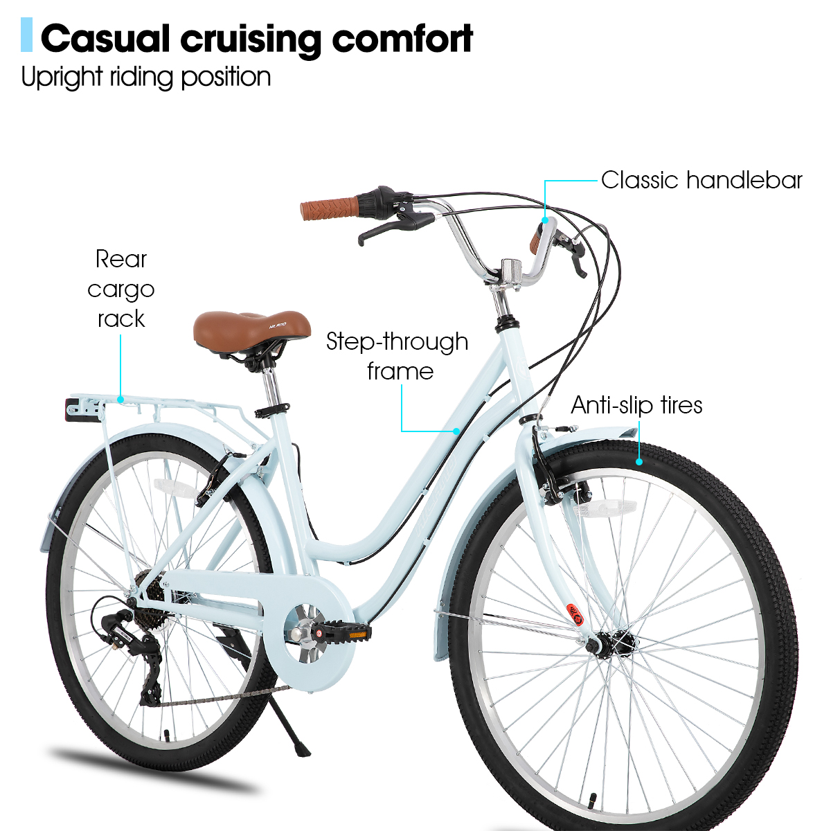 Breeze | 26 inch Beach Cruiser Bike for Men and Women