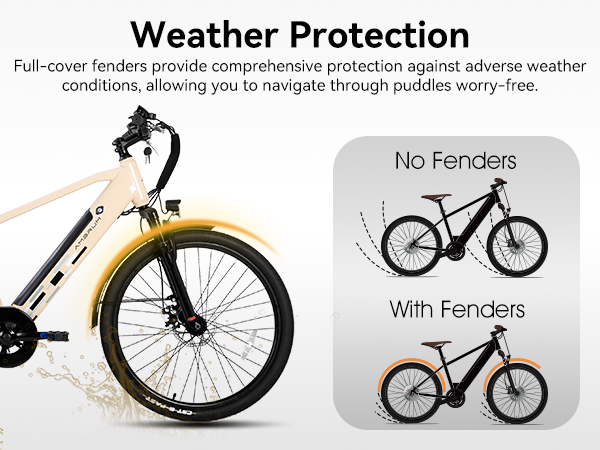 Hiland 26-inch 500W Electric Mountain Bike