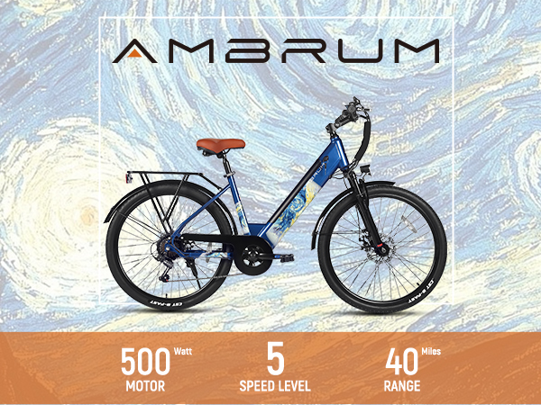 Hiland 26 INCH 500W Electric City Bike